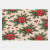 Weihnachtsgeschenkpapier + in rot und grün geschenkpapier set (Vorderseite)