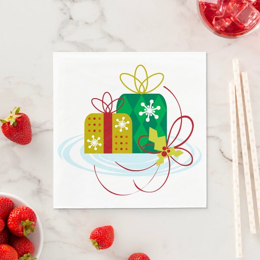 Weihnachtsgeschenkpapier Napkins Serviette