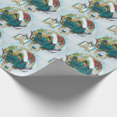 Weihnachtsgeschenkpapier Sankt Labradoodle Geschenkpapier (Ecke)