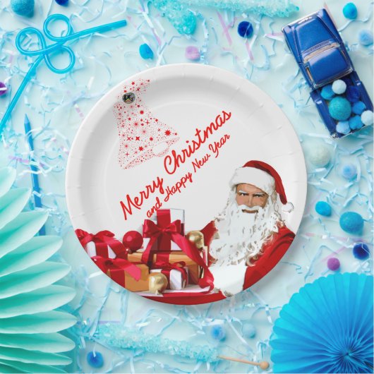 Weihnachtsgeschenkpapier Teller 9" (Party)