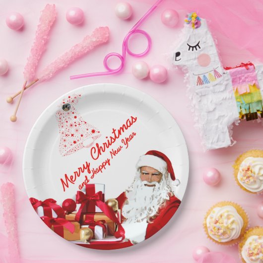 Weihnachtsgeschenkpapier Teller 9" (Party)