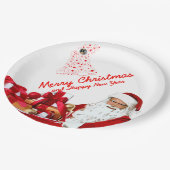 Weihnachtsgeschenkpapier Teller 9" (Schrägansicht)