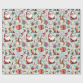 Weihnachtsgeschenkpapier von Santa & Reindeer Geschenkpapier (Flach)