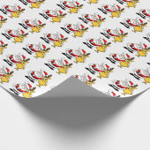 Weihnachtsgeschenkpapier von Santa und Reindeer Geschenkpapier (Ecke)