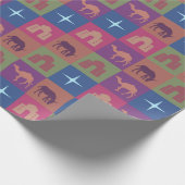 Weihnachtsgeschenkpapierrolle Geschenkpapier (Ecke)