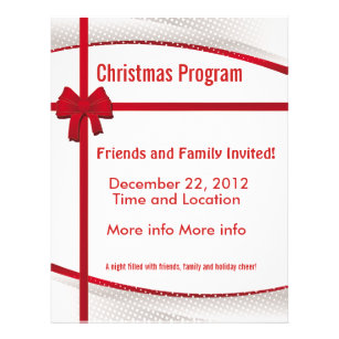 Weihnachtsgeschenkprogramm Flyer