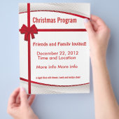 Weihnachtsgeschenkprogramm Flyer (Hand)