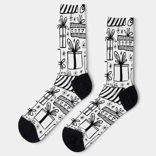 Weihnachtsgeschenksocken Socken (Linkes Detail)