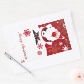 Weihnachtsgeschenksticker Rechteckiger Aufkleber (Umschlag)