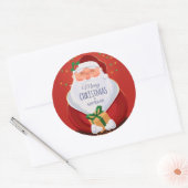 Weihnachtsgeschenksticker Runder Aufkleber (Umschlag)
