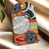 Weihnachtsgeschenktafeln mit Kugeln und Wirbel Geschenkanhänger