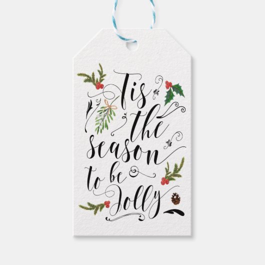 Weihnachtsgeschenktafeln sind die Jahreszeit, um f Geschenkanhänger (Vorderseite)