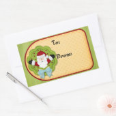 Weihnachtsgeschenktag Rechteckiger Aufkleber (Umschlag)