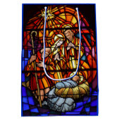 Weihnachtsgeschenktasche aus Glas Mittlere Geschenktüte (Rückseite)