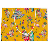 Weihnachtsgeschenktasche für Surfen Große Geschenktüte (Rückseite)