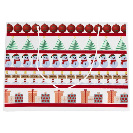 Weihnachtsgeschenktasche Große Geschenktüte (Vorderseite)