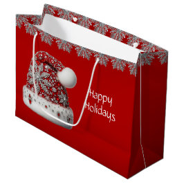 Weihnachtsgeschenktasche in der Roten Weihnachtsma Große Geschenktüte