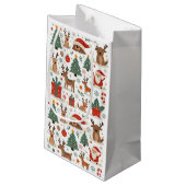 Weihnachtsgeschenktasche Kleine Geschenktüte (Rückseite Schrägansicht)