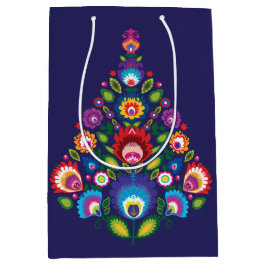 Weihnachtsgeschenktasche mit individueller Nachric Mittlere Geschenktüte