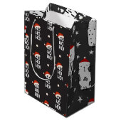 Weihnachtsgeschenktasche Mittlere Geschenktüte (Rückseite Schrägansicht)