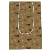 Weihnachtsgeschenktasche Mittlere Geschenktüte (Rückseite)