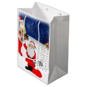 Weihnachtsgeschenktasche Mittlere Geschenktüte (Vorderseite Schrägansicht)