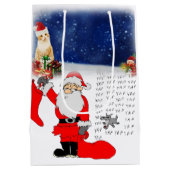 Weihnachtsgeschenktasche Mittlere Geschenktüte (Rückseite)