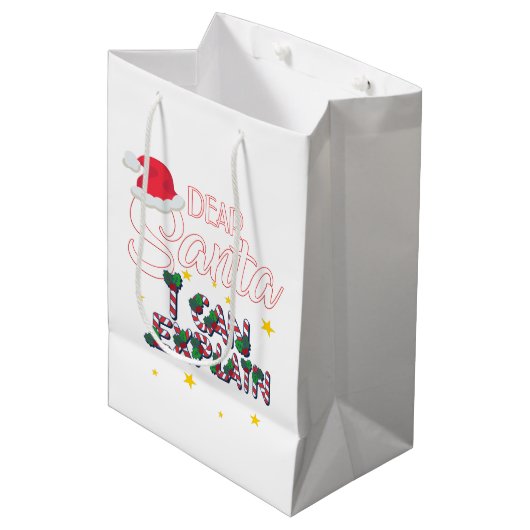 Weihnachtsgeschenktasche Mittlere Geschenktüte (Vorderseite Schrägansicht)