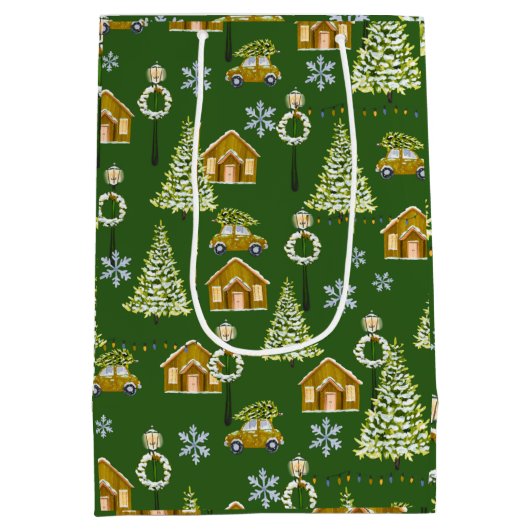 Weihnachtsgeschenktasche Mittlere Geschenktüte (Rückseite)