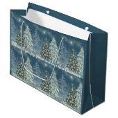 Weihnachtsgeschenktasche Winter Wonderland  Große Geschenktüte (Vorderseite Schrägansicht)
