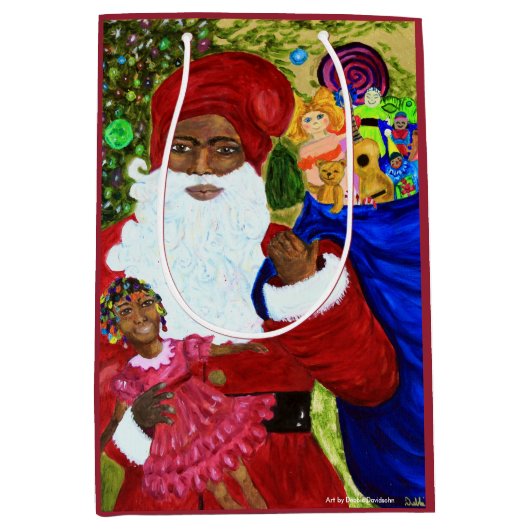 Weihnachtsgeschenktaschen - Alle Größen Mittlere Geschenktüte (Vorderseite)