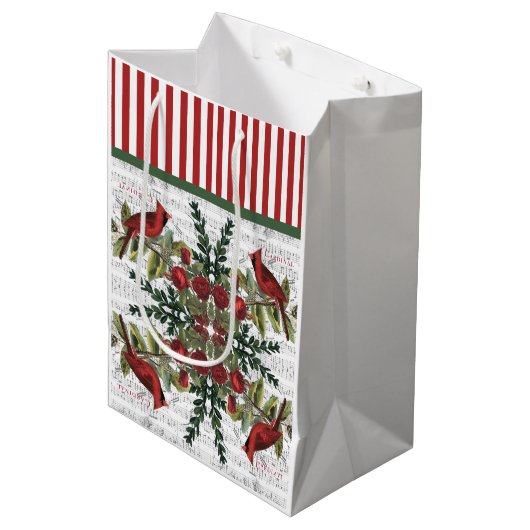 Weihnachtsgeschenktaschen für den Kardinal Mittlere Geschenktüte (Vorderseite Schrägansicht)