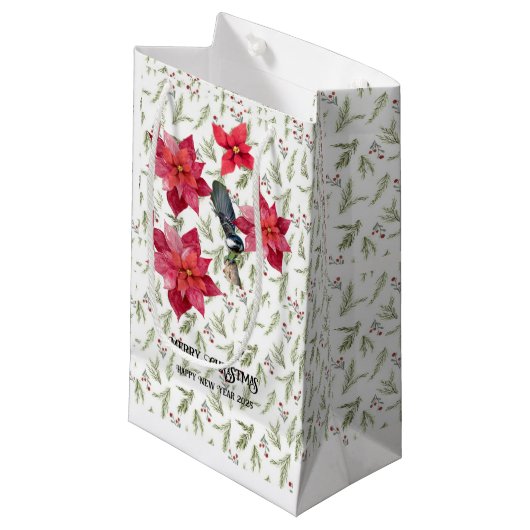 Weihnachtsgeschenktaschen Kleine Geschenktüte (Vorderseite Schrägansicht)