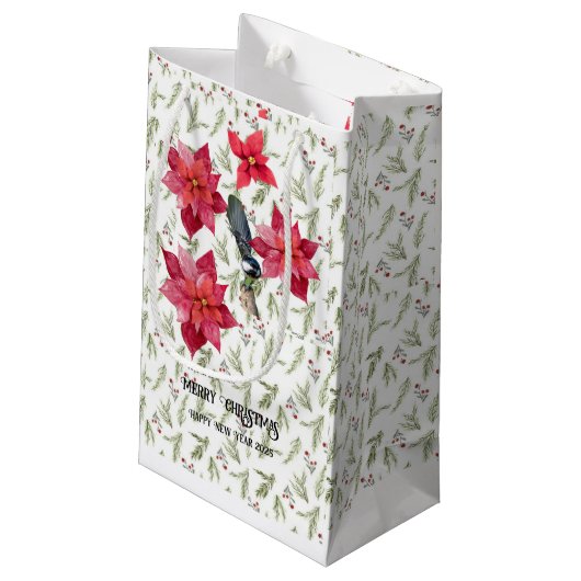 Weihnachtsgeschenktaschen Kleine Geschenktüte (Rückseite Schrägansicht)