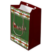 Weihnachtsgeschenktaschen Mittlere Geschenktüte (Vorderseite Schrägansicht)