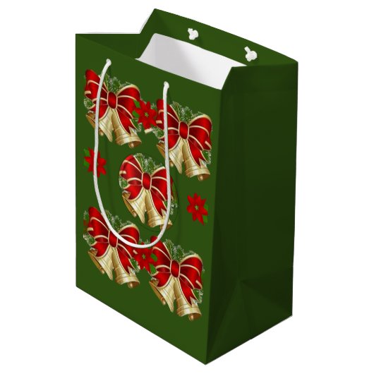 Weihnachtsgeschenktaschen Mittlere Geschenktüte (Rückseite Schrägansicht)