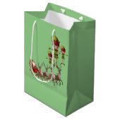 Weihnachtsgeschenktaschen Mittlere Geschenktüte (Vorderseite Schrägansicht)
