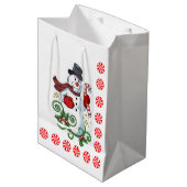 Weihnachtsgeschenktaschen Mittlere Geschenktüte (Vorderseite Schrägansicht)
