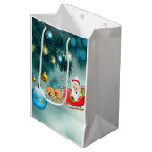 Weihnachtsgeschenktaschen Mittlere Geschenktüte (Vorderseite Schrägansicht)