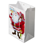 Weihnachtsgeschenktaschen Mittlere Geschenktüte (Vorderseite Schrägansicht)