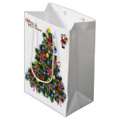 Weihnachtsgeschenktaschen Mittlere Geschenktüte (Vorderseite Schrägansicht)