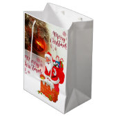 Weihnachtsgeschenktaschen Mittlere Geschenktüte (Vorderseite Schrägansicht)