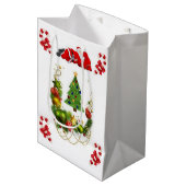 Weihnachtsgeschenktaschen Mittlere Geschenktüte (Vorderseite Schrägansicht)