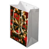 Weihnachtsgeschenktaschen Mittlere Geschenktüte (Vorderseite Schrägansicht)