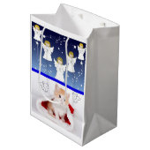 Weihnachtsgeschenktaschen Mittlere Geschenktüte (Vorderseite Schrägansicht)