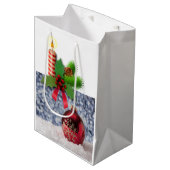 Weihnachtsgeschenktaschen Mittlere Geschenktüte (Vorderseite Schrägansicht)