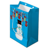 Weihnachtsgeschenktaschen Mittlere Geschenktüte (Vorderseite Schrägansicht)