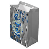 Weihnachtsgeschenktaschen Mittlere Geschenktüte (Vorderseite Schrägansicht)