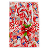Weihnachtsgeschenktaschen Peppermint Mittlere Geschenktüte (Vorderseite)