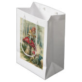 Weihnachtsgeschenktaschen Vintag Mittlere Geschenktüte (Vorderseite Schrägansicht)